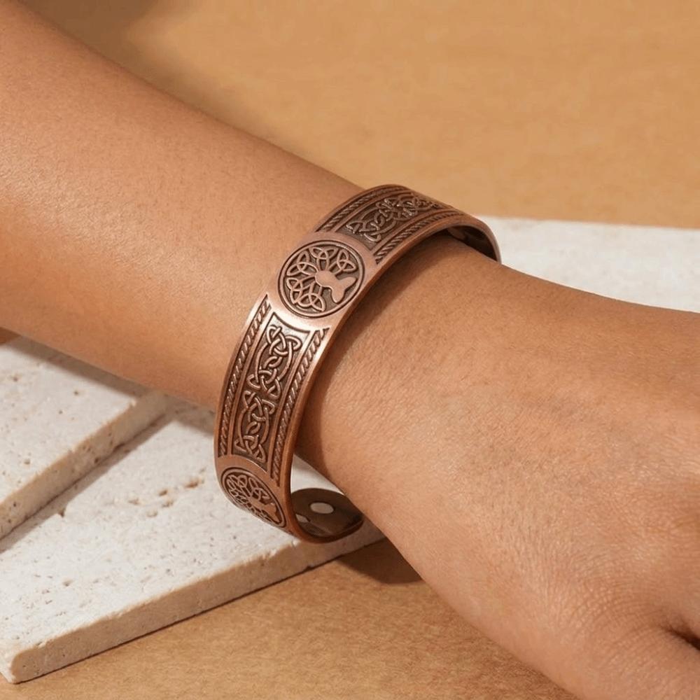 Magnetic Energy Antique Copper Bracelet Retro Vintage Style Bracelet  Unisex