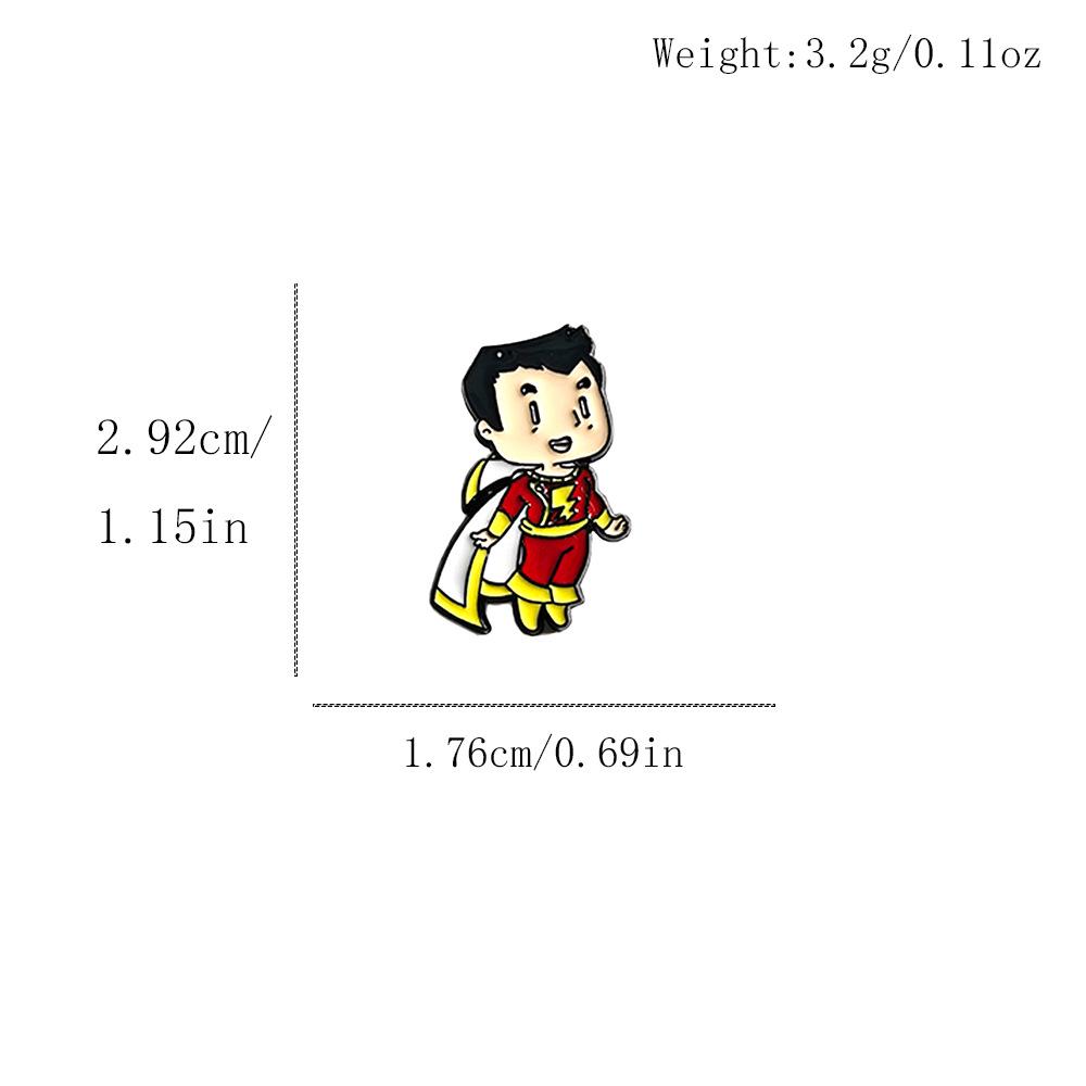 Creative Alloy Anime Superhero Brooch - European & American High-End Accessory