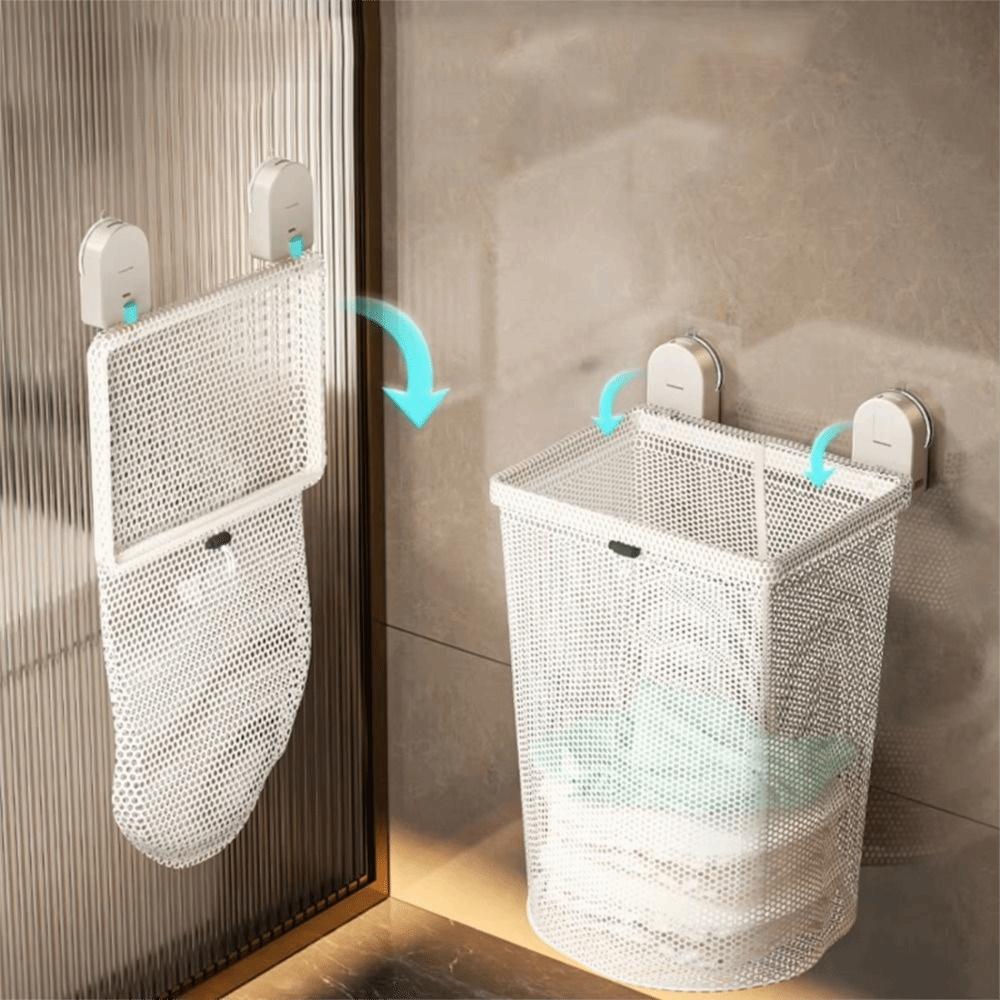 Breathable Design Hanging Laundry Basket Mesh Material Laundry Sorter  Bathroom Storage