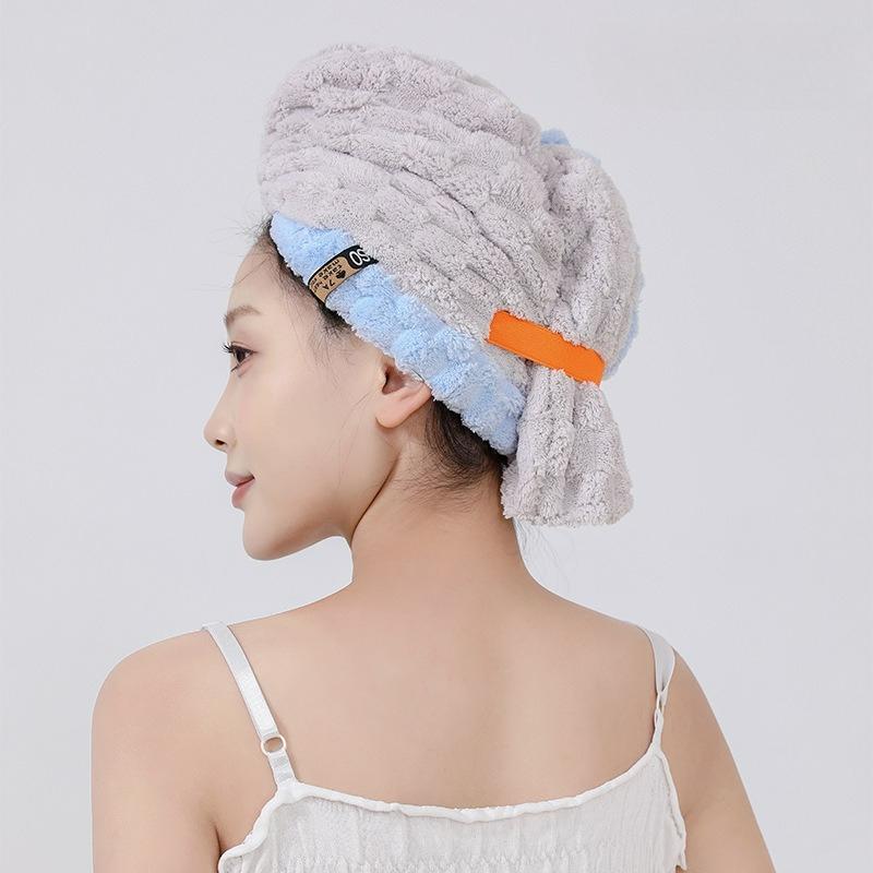28x80cm Extra Large Microfiber Hair Towel Turban Super Absorbent Quick-Dry Wide Brim for Women Men Curly Wavy Straight Hair