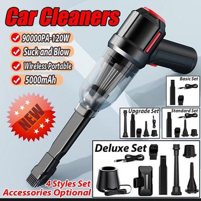 2024 Nouvel aspirateur sans fil 90000 Pa, haute puissance, multifonctionnel, à main, humide et sec, automatique, haute aspiration avec base de chargement