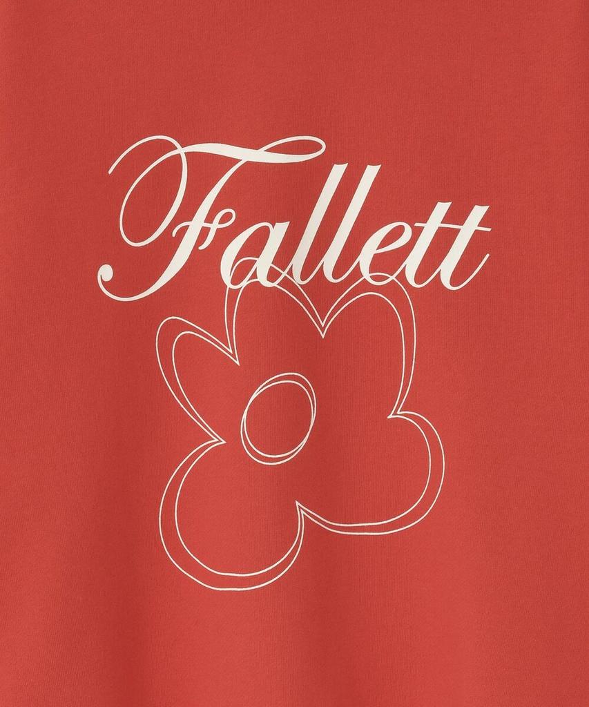 FALLETT Flower Drawing Sweatshirt Red