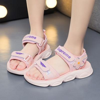 Summer Fashion Girl Beach Shoes Soft Sole Cartoon Flower Sandals Sports Shoes
