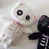 Skeleton Cat Cyberpunk Led Face Plush Animal Stylable Fur Design Home Creative