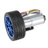 DIY Encoder Gear Motor com suporte de montagem 65mm Wheel Kit para Smart Car Robot DC12V(100 RPM)