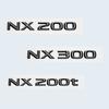 Car Trunk ABS Chrome Gloss Black Letters Logos Badge Emblem Decals Styling Sticker For Lexus NX NX200 NX300 NX200t Accessories