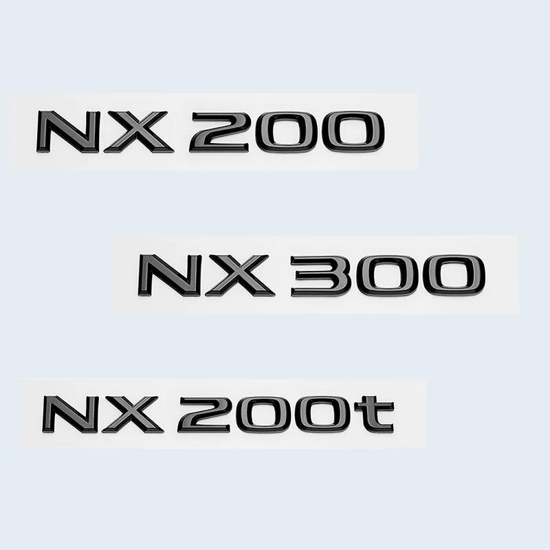 Car Trunk ABS Chrome Gloss Black Letters Logos Badge Emblem Decals Styling Sticker For Lexus NX NX200 NX300 NX200t Accessories