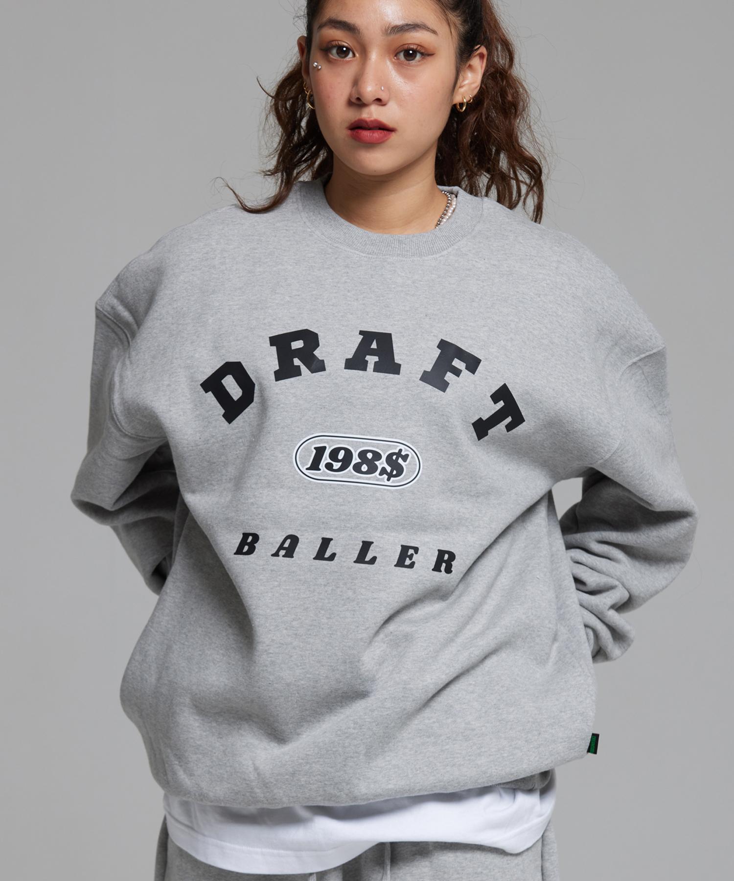 Крем-сода Лаб $198 Свитшот оверсайз Draft Arc Baller Серый M
