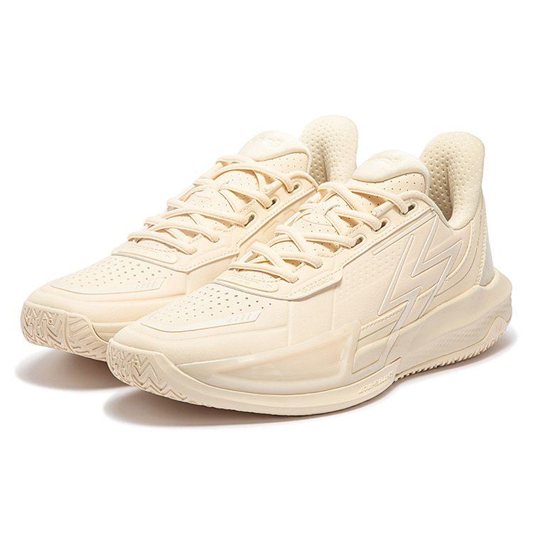 361 BIG3 4.0 PRM Basketballschuhe Herren Low Top Beige 672411110F-2