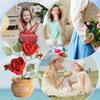 Knitted Flowers Decorations Decorative Crochet Flowers Potted Plants Knitted Artificial Flowers Gifts for Friends