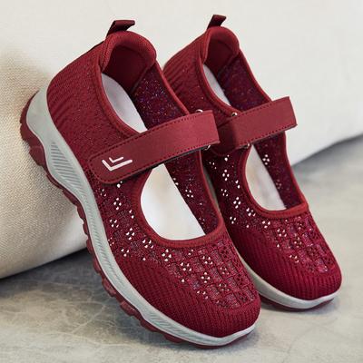 Mutter Schuhe Sommer neue Mesh Schuhe Damen alte Peking Stoffschuhe mittleren Alters und ältere Laufschuhe weichsohlige Seniorenschuhe