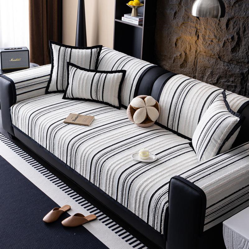 Medieval Chenille Sofa Cushion  New Four-Season Universal Straight Row Leather Sofa Seat Cushion Cover Cloth Towel