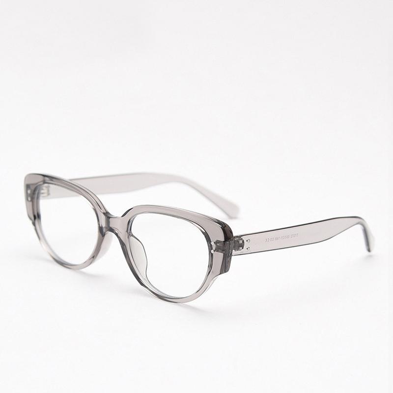 2024 Fashion Unisex Cat Eye Plain Glasses for Men Women Pc Frame Glasses for Party Eyeglasses Metal Studs Square Frame Eyewear