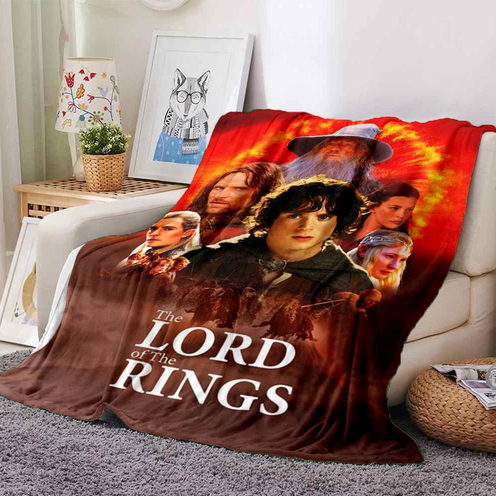 The Lord of the Rings Theme Printed Blanket - Perfect for Couch, Bed, Travel & Outdoor Use | Machine Washable, Cozy & Durable.