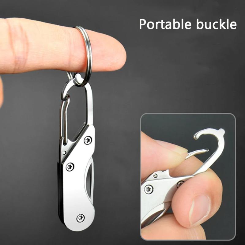 Mini High Hardness All Steel Portable Folding Knife Outdoor Camping Knives Fishing Knife Keychain Unboxing Knives