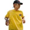 Li-Ning Skateboard Series Cartoon Print Round Neck Letter Loose Short Sleeve T-Shirt Unisex Tops Citrus-Yellow AHSSB93-2