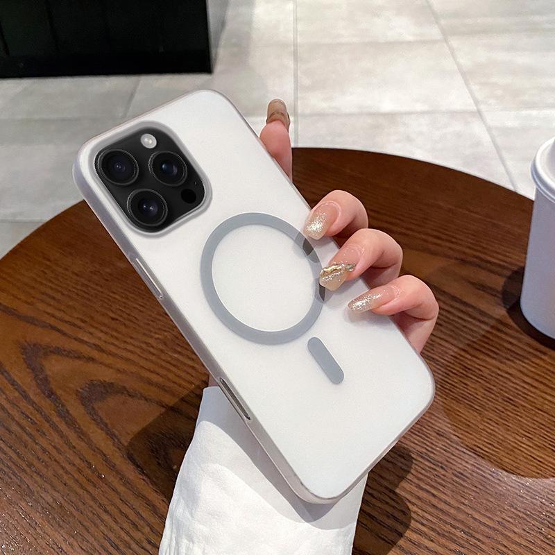 

Подходит для чехла для мобильного телефона iPhone16PRO Ультратонкий Магнитный Матовый Прозрачный ПК Apple 15 Чехол с полной защитой iPhone 16E