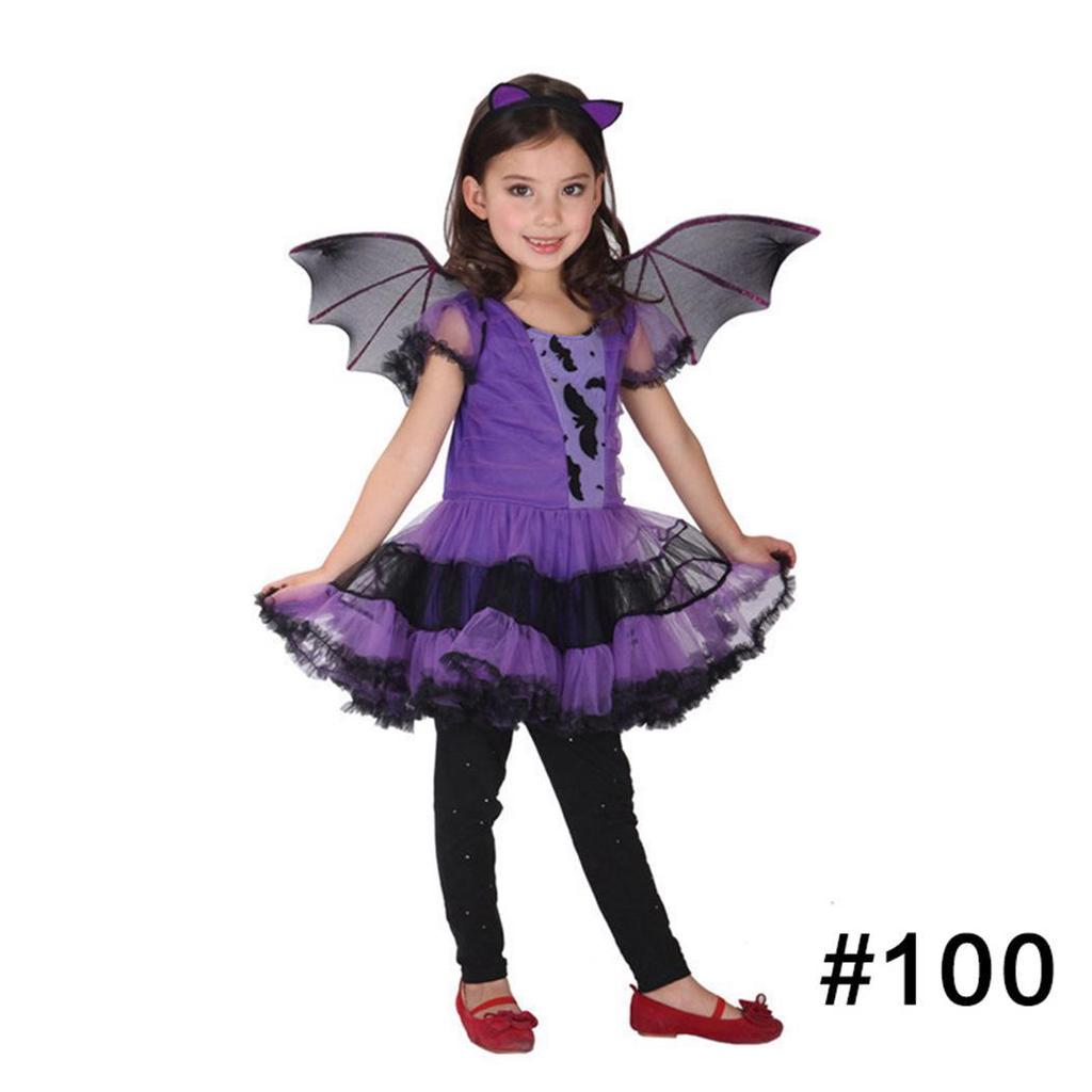 Luv Copii Halloween Costume Copii Vrajitoare Mantie Bat Capul
