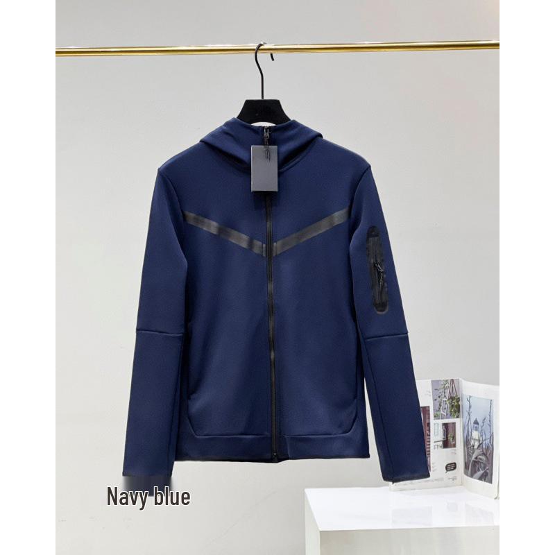 Veste cardigan zippée à capuche en coton pour homme - Manteau décontracté printemps/automne 2024