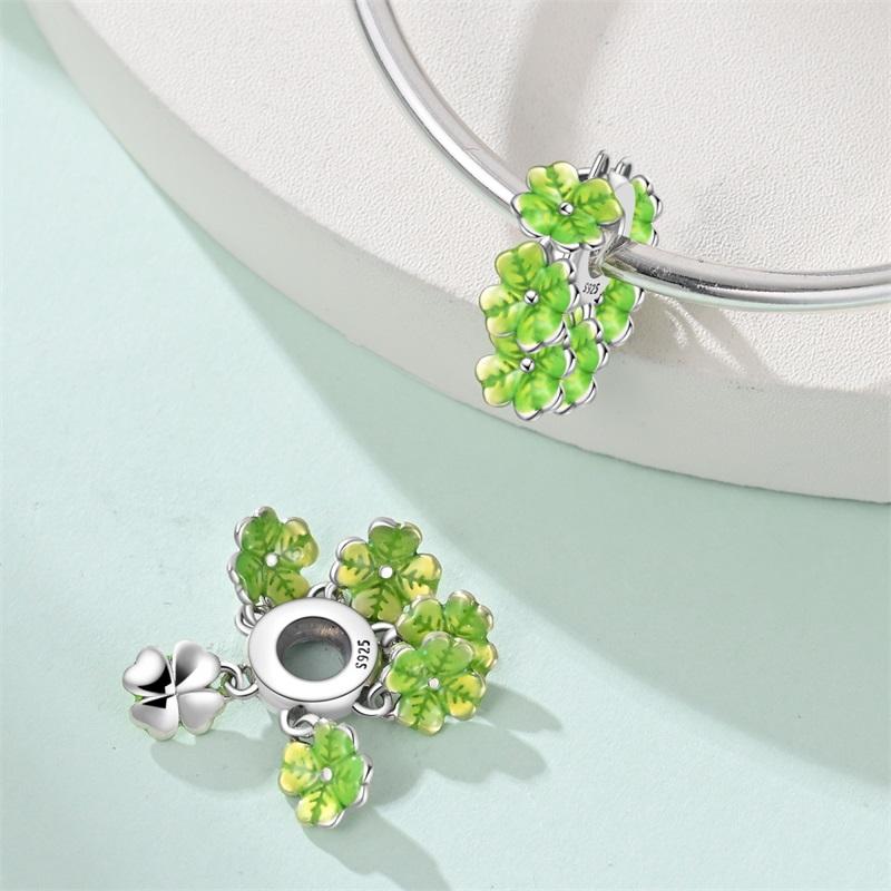 Copper Fruit Ice Cream Flower Travel Robot Beads Pendant Charms Fit Original Bracelet Charm Bead Necklace Diy Female Jewelry