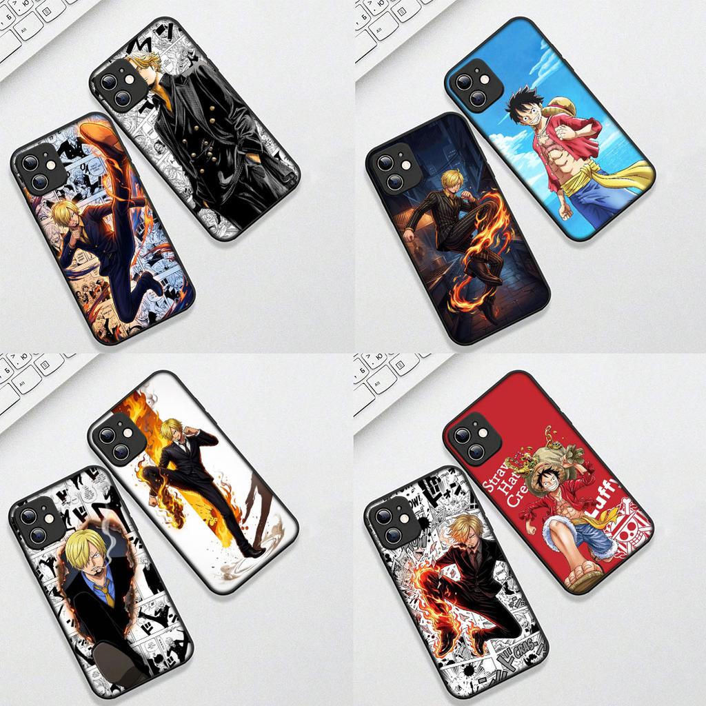 Hülle für Apple iPhone 17 Pro XS Max Air 6 7 8 Plus 5 + SE 2022 SE2 16E 8+ Hülle Handyhülle Hintergrundbild Sanji One Piece Luffy
