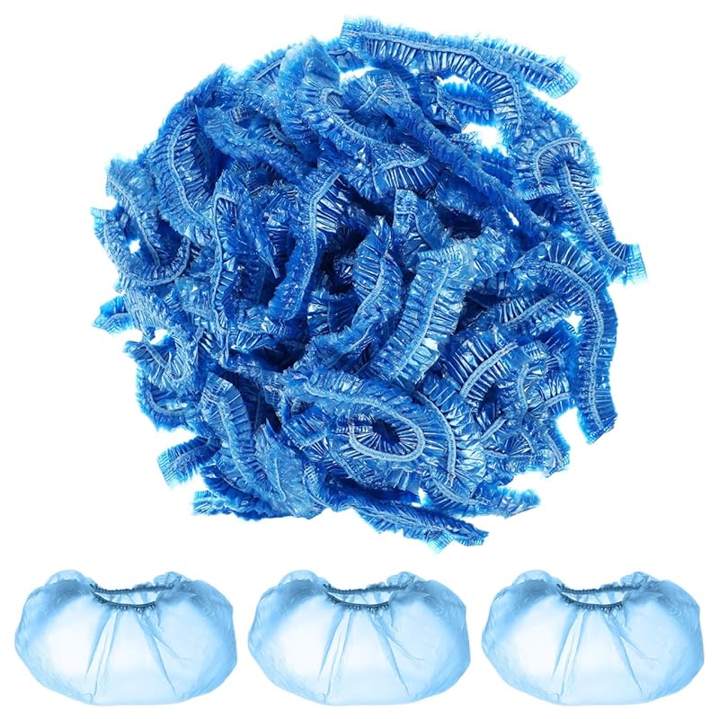 300 Pcs Disposable Shower Caps for Salons, Elastic Bowl Covers for Home, Hotel, Multi-use Liners, Clear