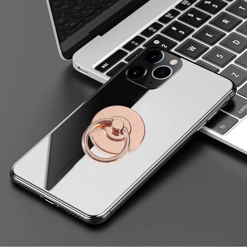 

Mobile Phone Finger Ring Holder 360° Rotation Folding Back Stickers Desktop Grip for iPhone 15 14 Pro Max Huawei Samsung Xiaomi Яскраво-рожевий