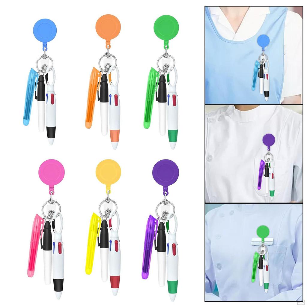 Sjuksköterska indragbar märkeshållare Shuttle Pen Party Favor Portable Nurses Day Gift