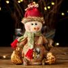 Christmas Tabletop Decorations Gift Bags with Zipper for Holiday Party Favors And Stocking Stuffers, Candy Storage Containers Cute Bag, Santa/Reindeer