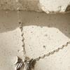 BELLOOGGI Heart Ribbon Necklace