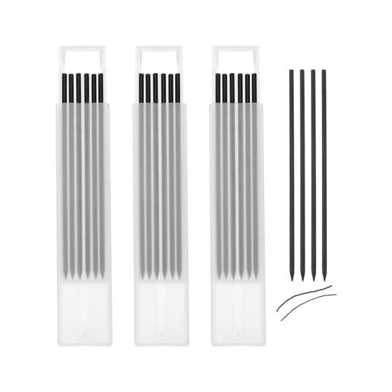 uxcell 18pcs Carpenter Pencils Refills, Mechanical Pencil Lead, 2.8mm, Construction Marking Lead, for Woodworkers, Craftsmen, Deep Hole Marking,