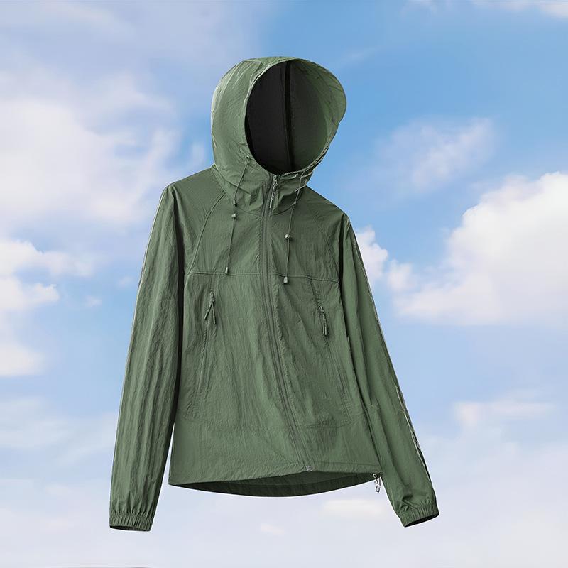 Unisex Summer 2025 Hooded UV Protection Water-Repellent Lightweight Jacket