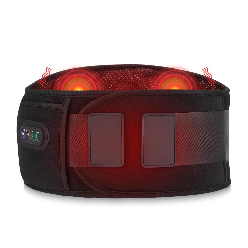 Waist Massager Electric Heating Hot Compress Massage Belt Multifunctional Belt Slimming Weight Backstrecter LED Machine Therapy