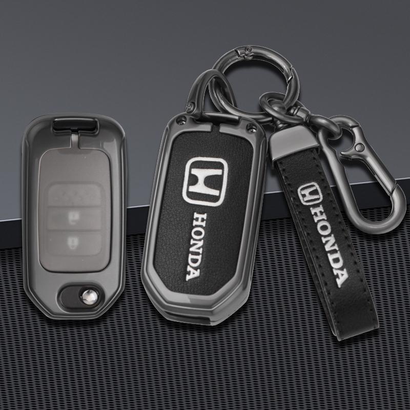 tbfnr8 Car Flip Remote Key Case Cover Protector Shell Fob For Honda Civic CR-V HR-V Agreement Jade Crider Odyssey 2015-2018 Accessories