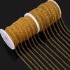 Trendy 1M Stainless Steel Gold Color O-Ring Chain Round Cross Circle Links Necklace Bracelet for DIY Jewelry Making Accessories