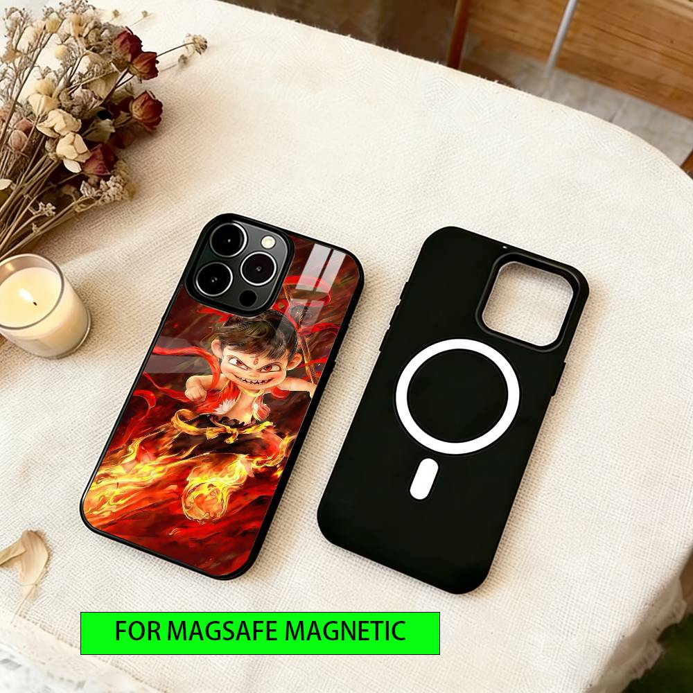 

Epic Nezha Phone Case For iPhone17,16,15,14,13,12,11 Plus,Pro Magnetic For Magsafe Wireless Charging iPhone12