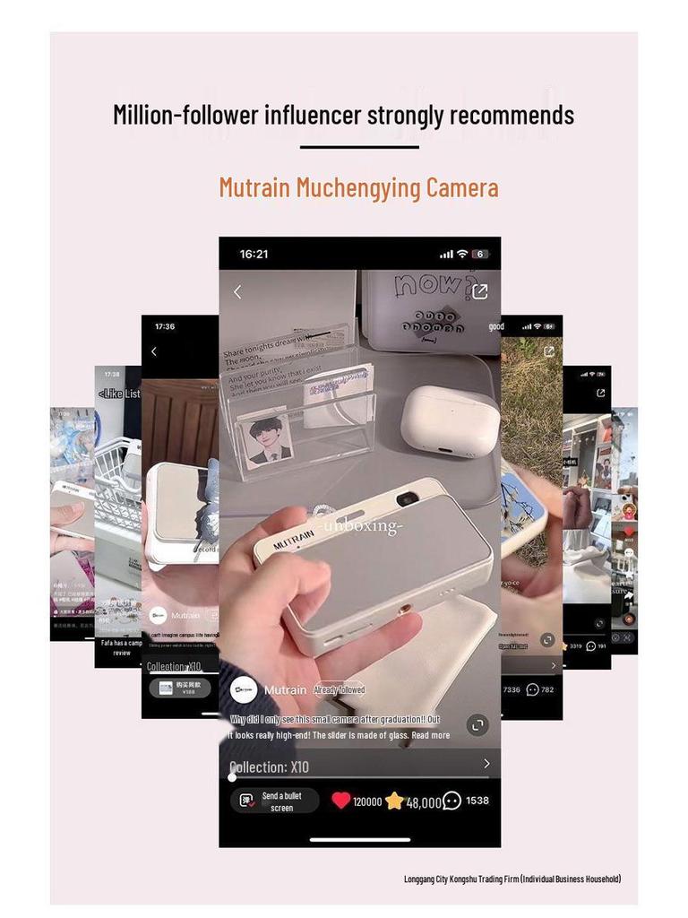 X10 Student HD CCD Vlog- & Reisekamera - Cartoon-Design