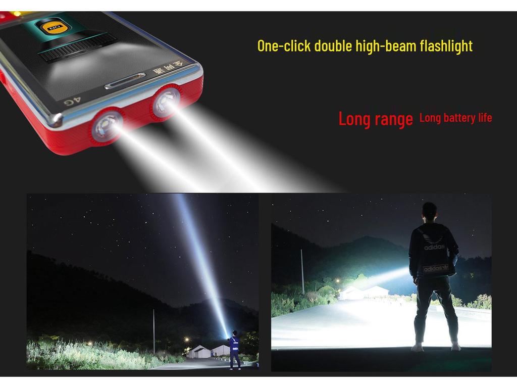 Wandeli N11 4G Senior Phone: Large Font, Loud Sound, Bar Key Design for Elderly