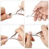 Stainless Steel Thickened Nail Clippers for Removing Dead Skin Ultra-fine Nails Art Repair Tool Keratin Eagle Nose Pliers 1pcs