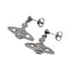 (W) Boucles d'oreilles pendantes Mini Bas-Relief Vivienne Westwood Gunmetal