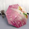 Tinkerbell, Fantasy Themed Automatic Opening and Closing Umbrella, Brightly Colored 8-rib Portable Umbrella, Suitable for Men and Women, A Perfect Gif
