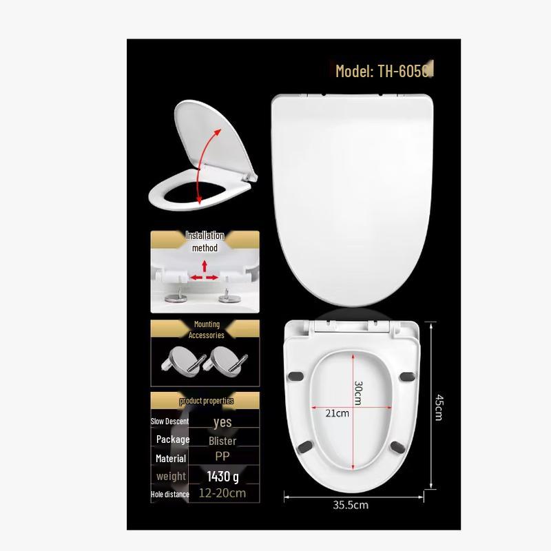 FEEGOO U-shaped Toilet Seat Cover