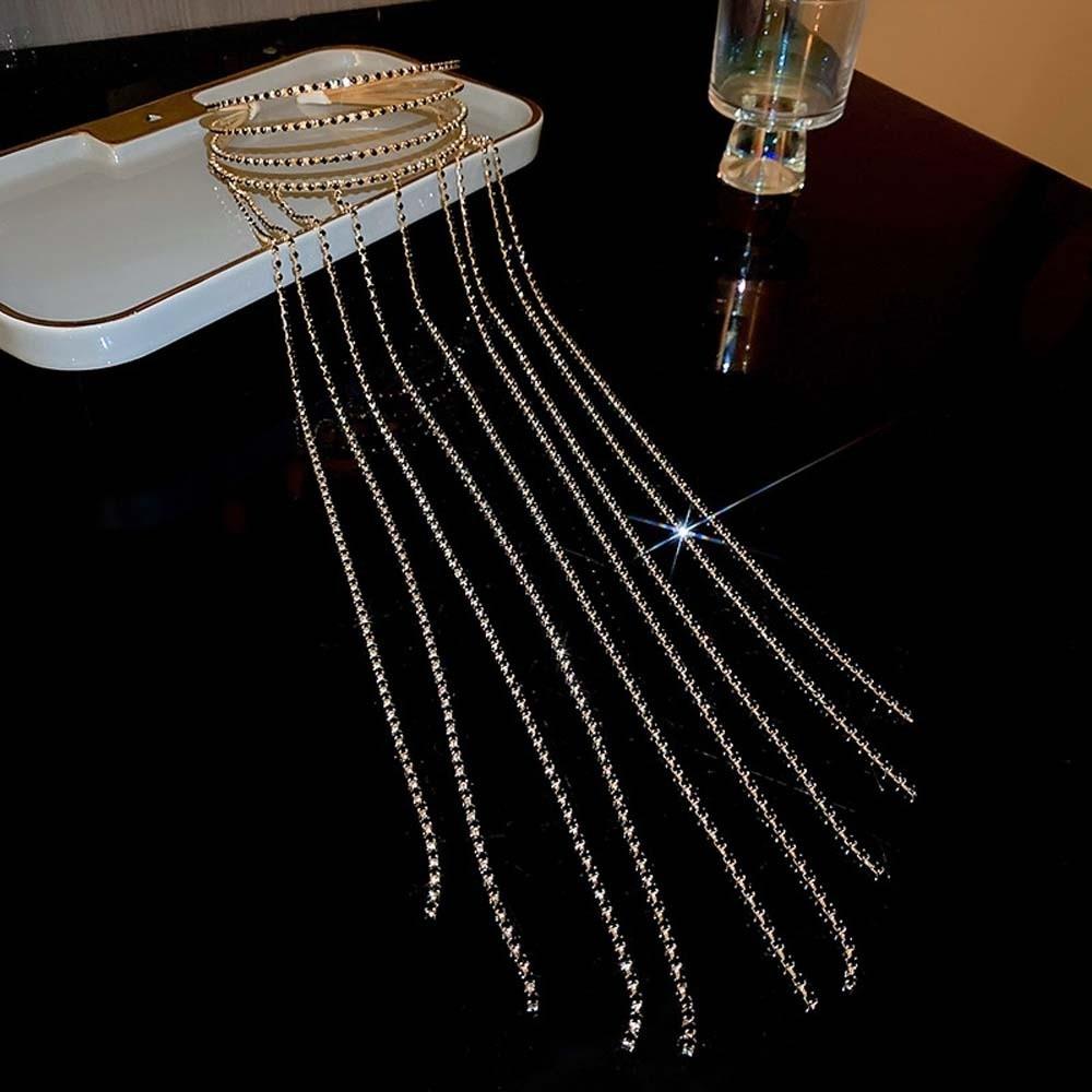 Shiny Rhinestone Tassel Headband Sweet Hairband Fashion Women Hair Hoop Party