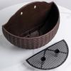 Blumentopf, exquisiter Wand-montierter Kunststoff-Wandbehangkorb, Blumentopf für den Garten im Freien, Balkon, Pflanzkübel, Wohnkultur