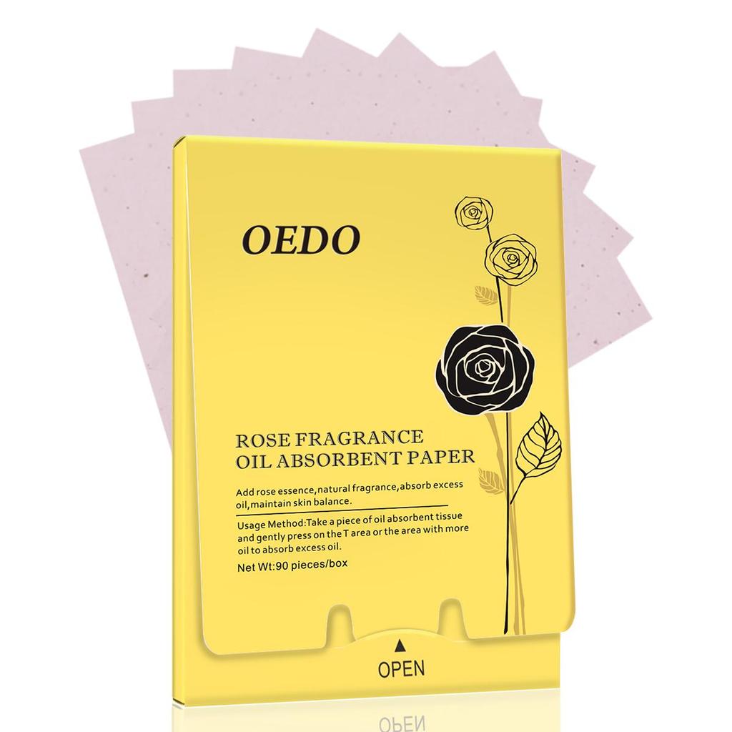 OEDO Oil Absorbing Paper - Controls Shine & Absorbs Grease 90pcs/box