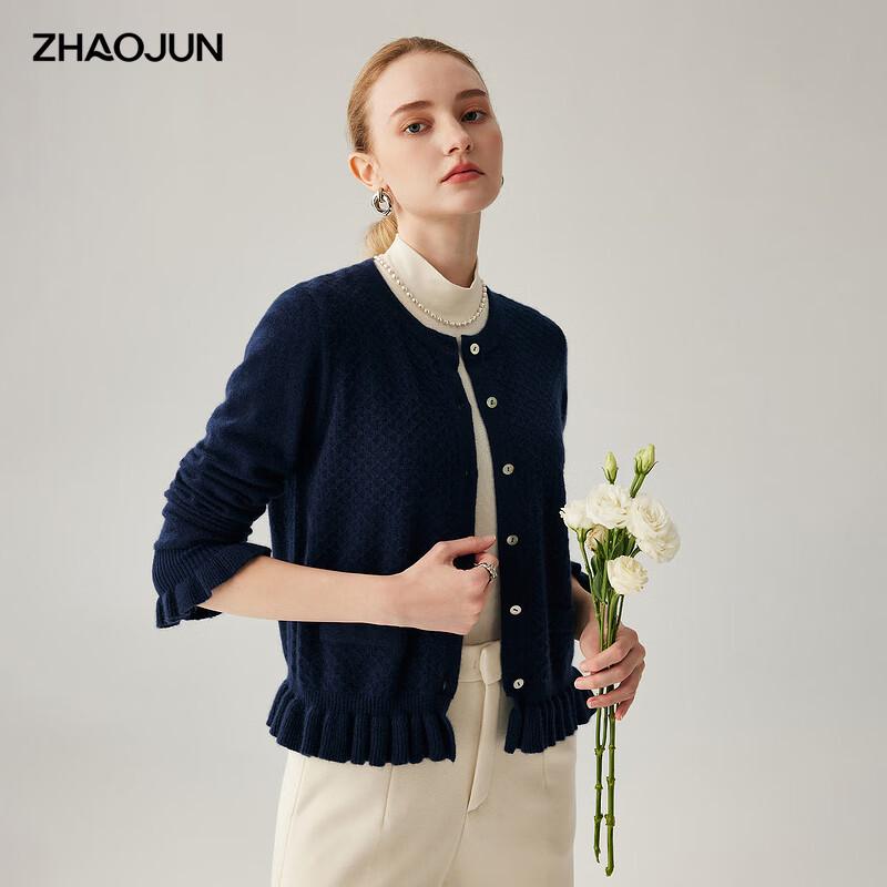 

Zhaojun Women s Thickened Round Neck Cashmere Cardigan XL