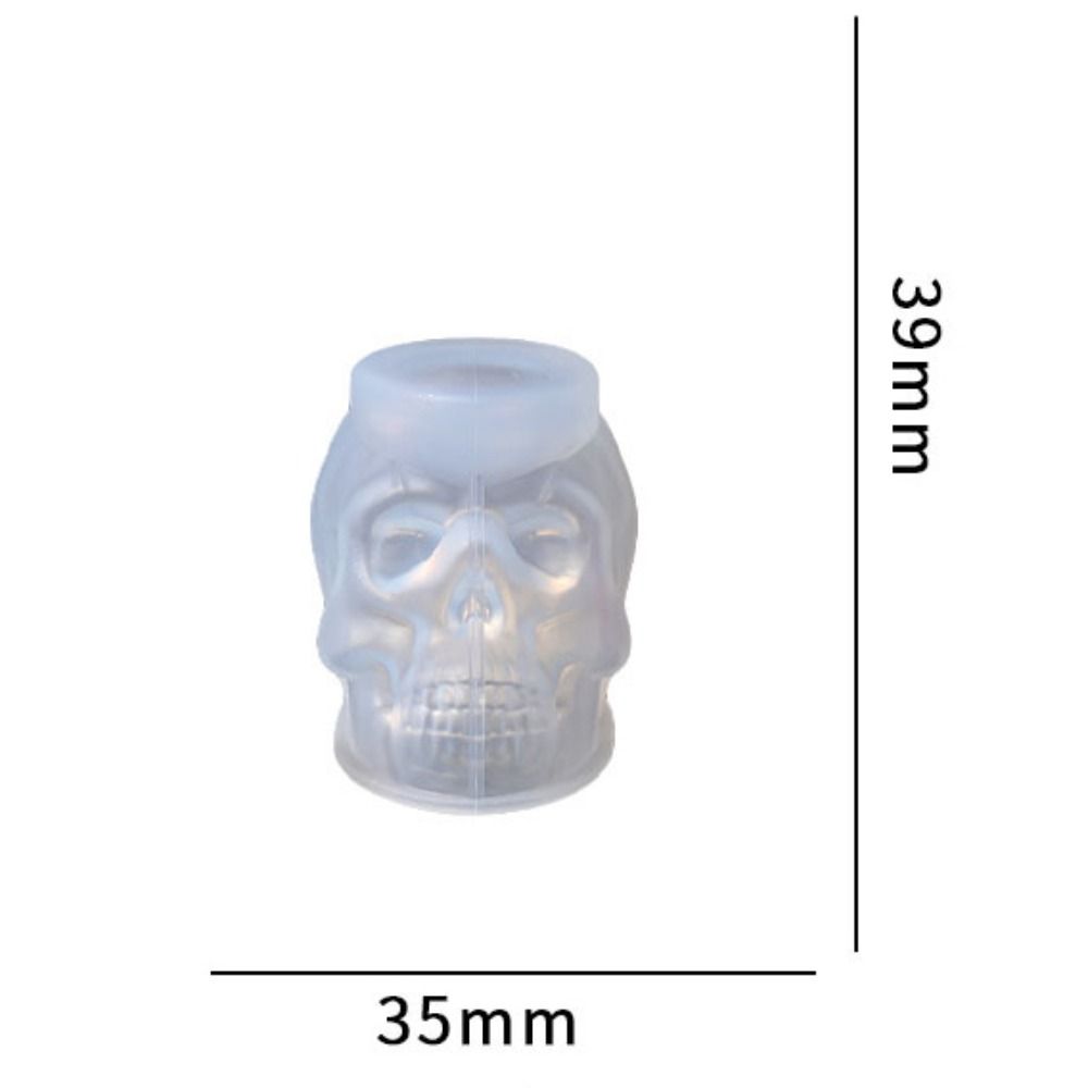 

3D Skull Mold Silicone Skeleton Head Mold DIY Skull Mould Home Decoration S