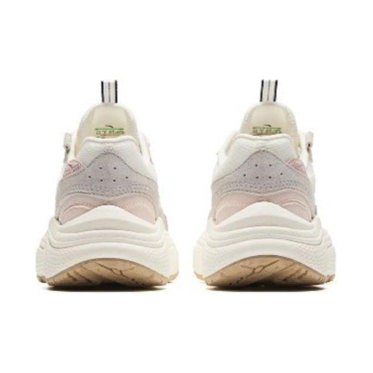 Anta Comfortable Minimalist Shock Absorbing Durable Low Top Casual Shoes Women Sneakers White Gray 122428853-1