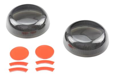 Kijima HD-01293 Motorrad-Blinkerglasabdeckung für Bullet-Blinker, 2er-Pack Sportster S, Pan America, Nightstar, Rauch