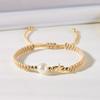 Pearl Bead Star-Shaped Bracelet Adjustable Casual Bracelet Bangle Woven Bracelet  Men